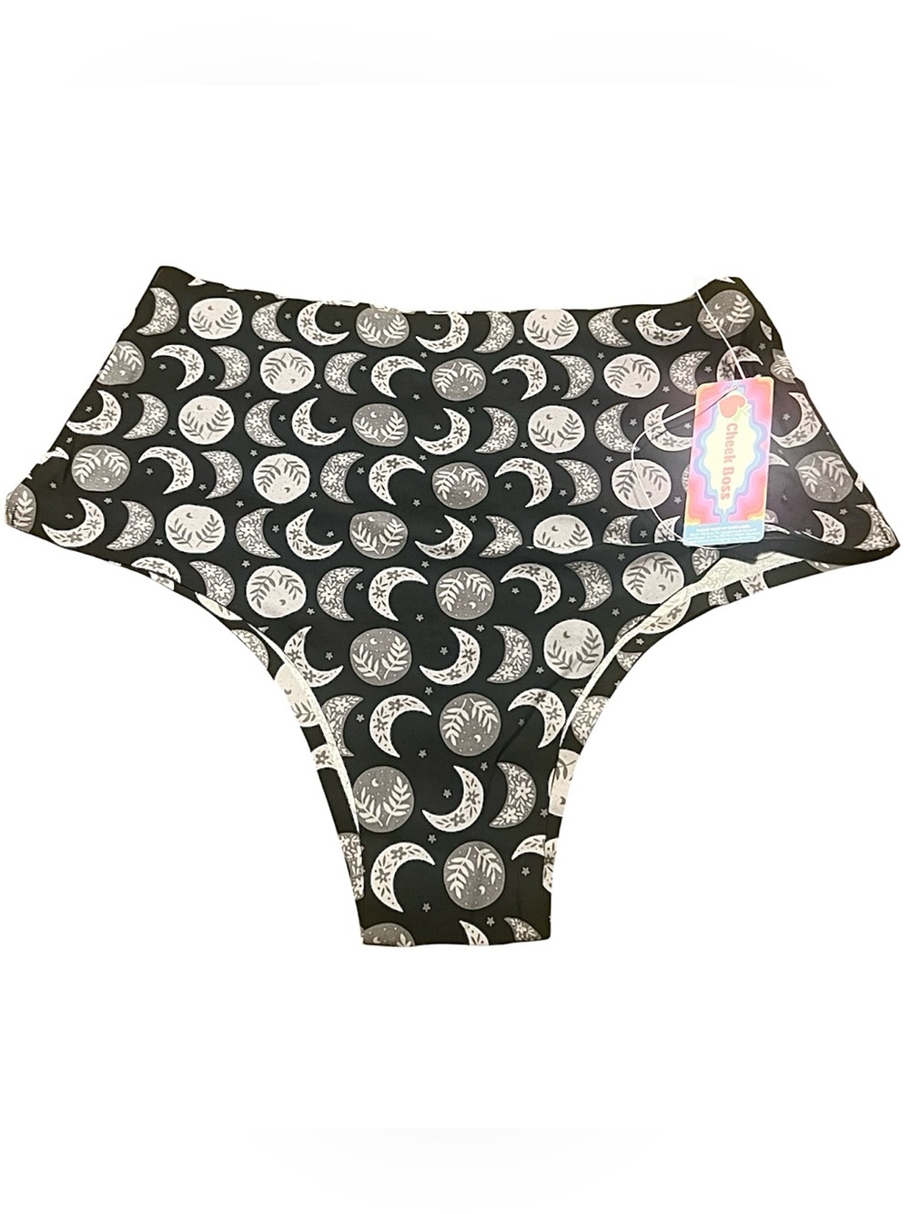 3/$20 💜 CHEEK BOSS High-waisted Cheeky Panties Blooming Moon seamless Undies L